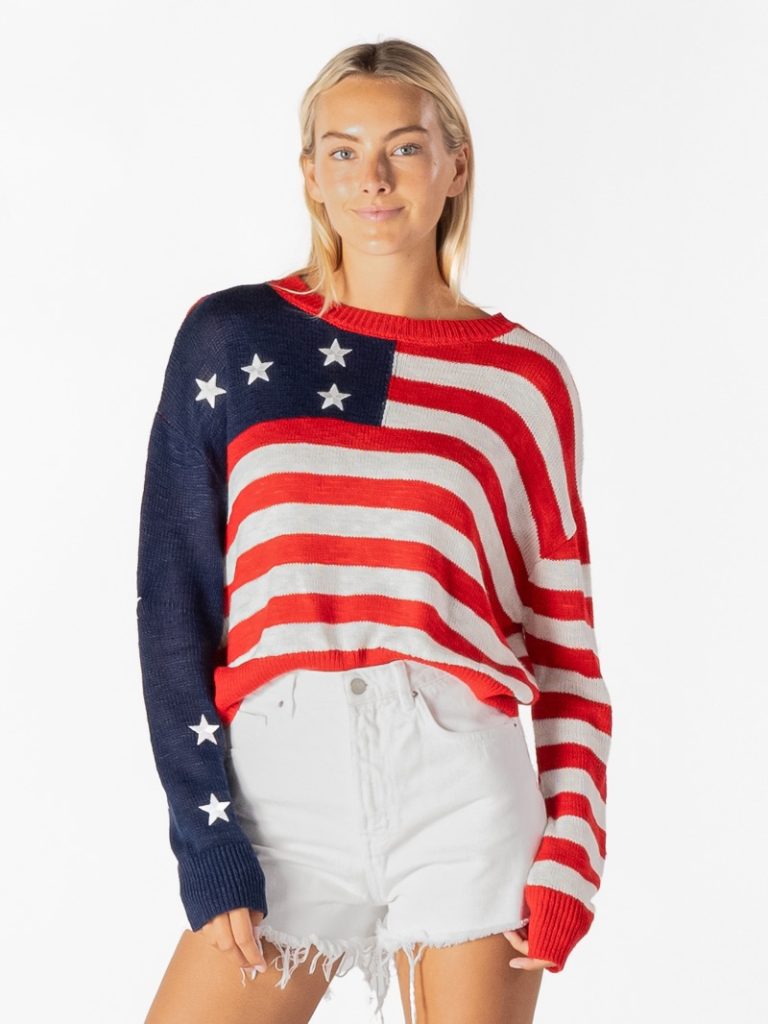Simply Southern 0126 USA Long Sleeve Sweater