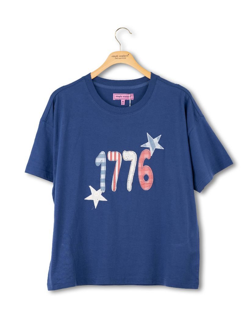 Simply Southern USA 1776 Applique T-Shirt - SimplyCuteTees