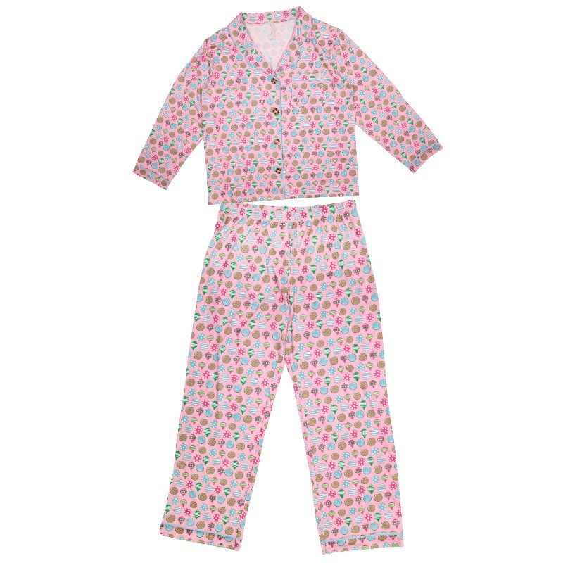 Simply Southern Holiday Button PJ Pants &amp; T-Shirt Set