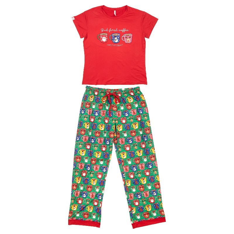 Simply Southern Coffee Holiday PJ Pants & T-Shirt Set