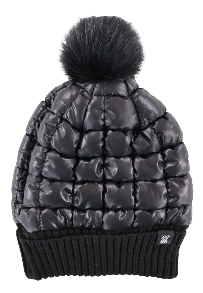 Simply Southern 0224 Preppy Solid Puff Beanie Hat