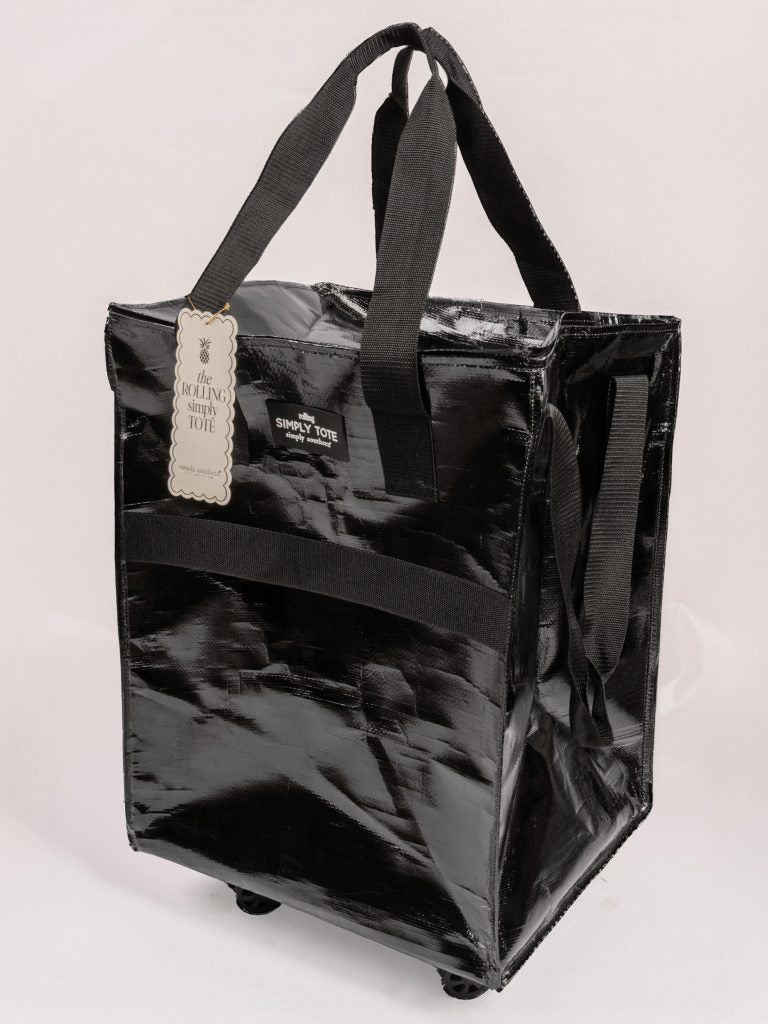 Simply Southern Solid Large Rolling Tote Bag