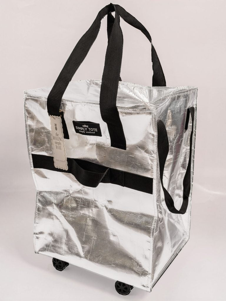 Simply Southern Solid Large Rolling Tote Bag