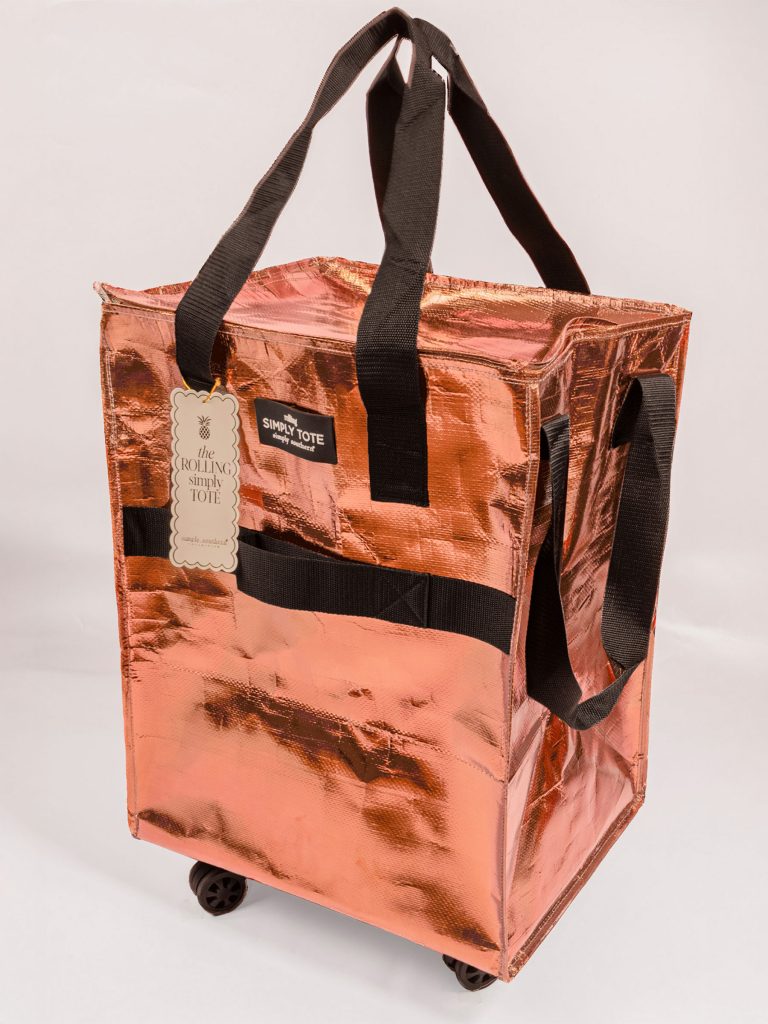 Simply Southern Solid Large Rolling Tote Bag
