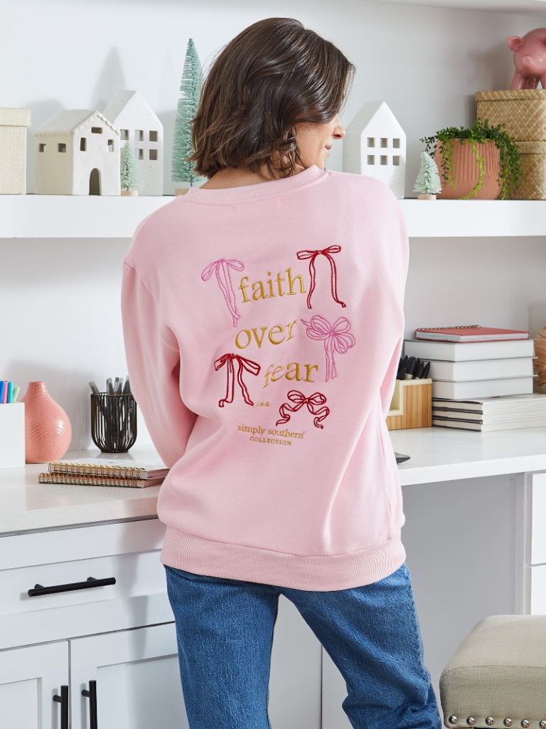 Simply Southern Faith Embroidered Long Sleeve Crew