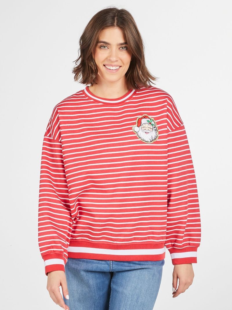 Simply Southern Santa Holiday Crew Long Sleeve T-Shirt