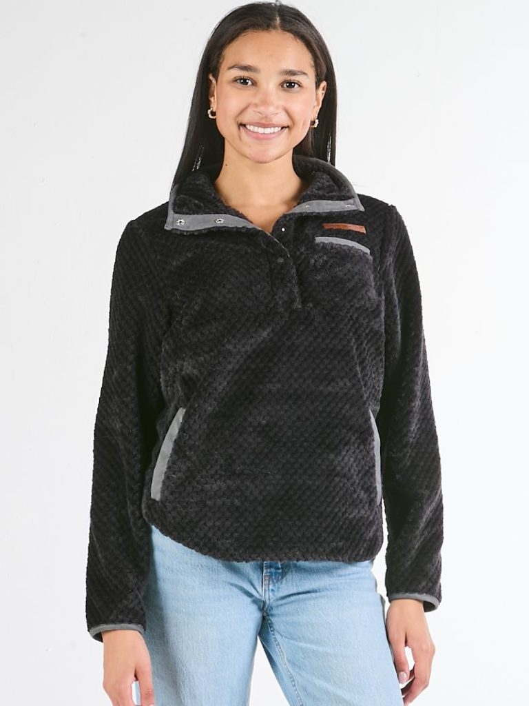 Simply Southern 0225 Long Sleeve Soft Sherpa Pullover Sweatshirt