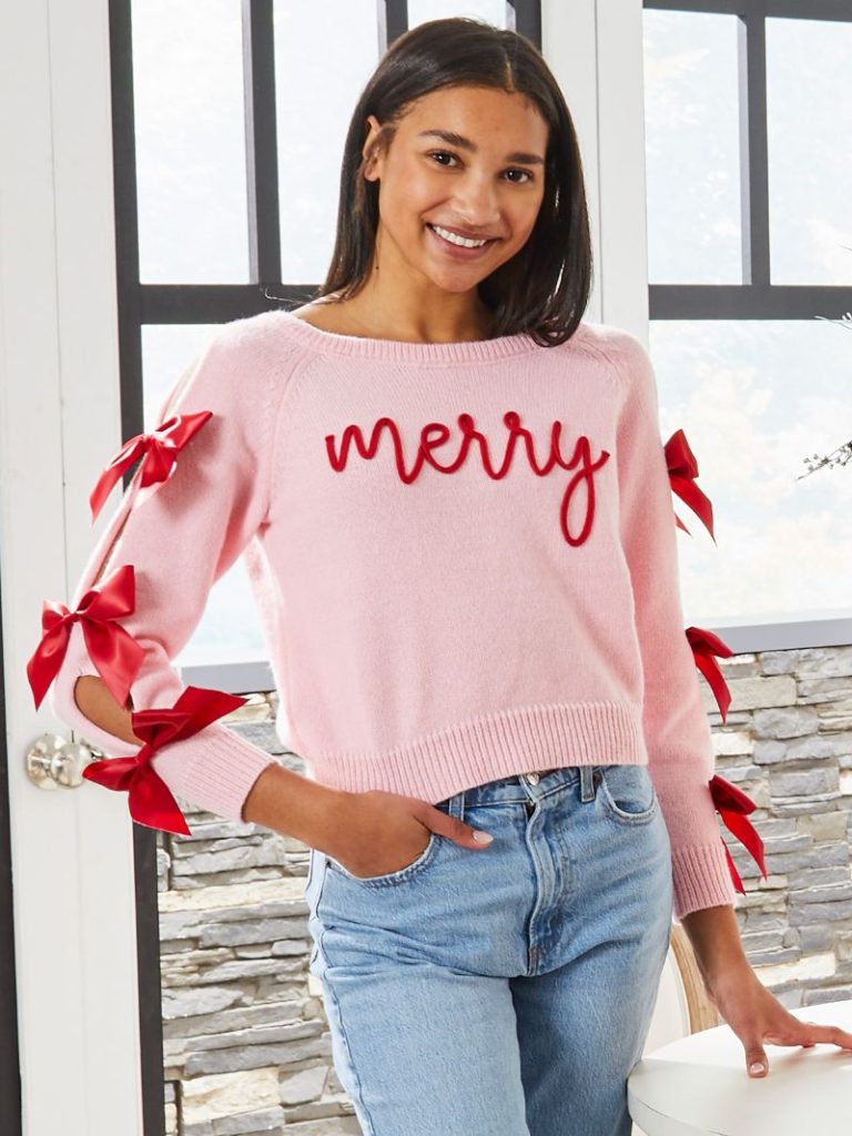 Simply Southern Merry Holiday Long Sleeve Eyva Sweater