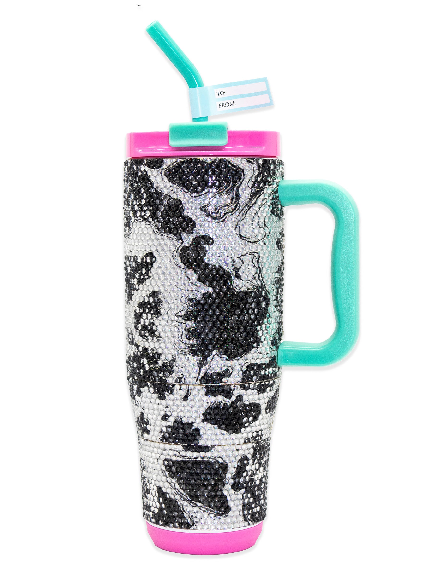 Simply Southern Preppy Patterns Tumbler 40 oz Cup With Straw