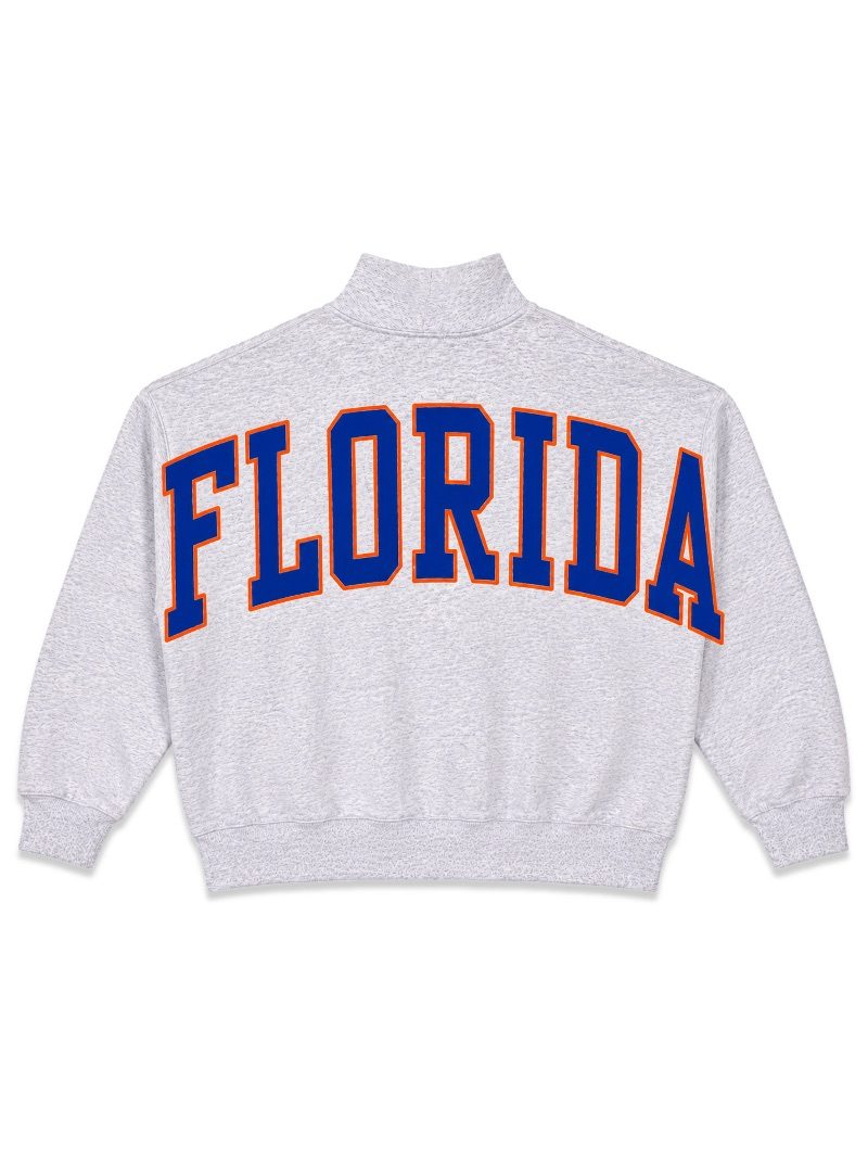 Simply Southern Florida Mock Neck Pullover Crew Oversized Sweatshirt