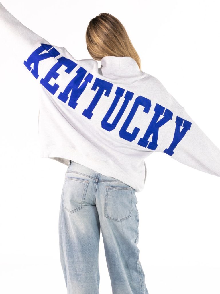 Simply Southern Kentucky Mock Neck Pullover Crew Oversized Sweatshirt