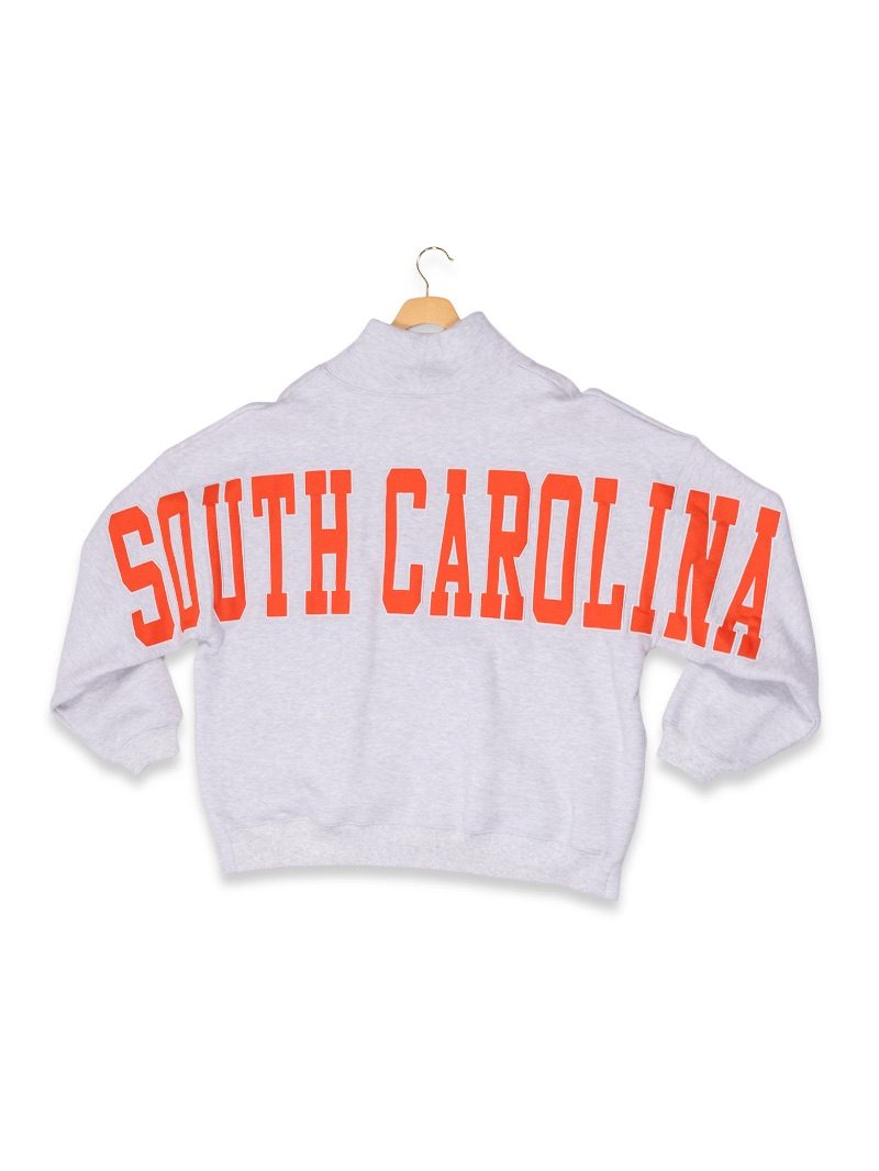 Simply Southern South Carolina Mock Neck Pullover Crew Oversized Sweatshirt