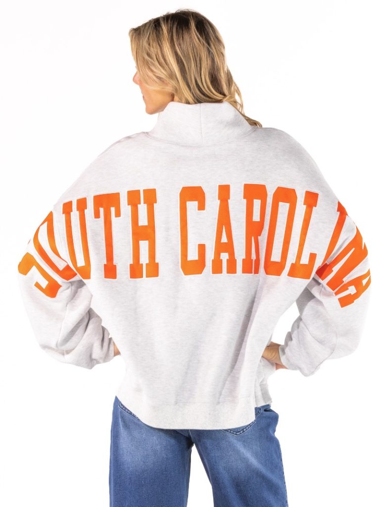 Simply Southern South Carolina Mock Neck Pullover Crew Oversized Sweatshirt