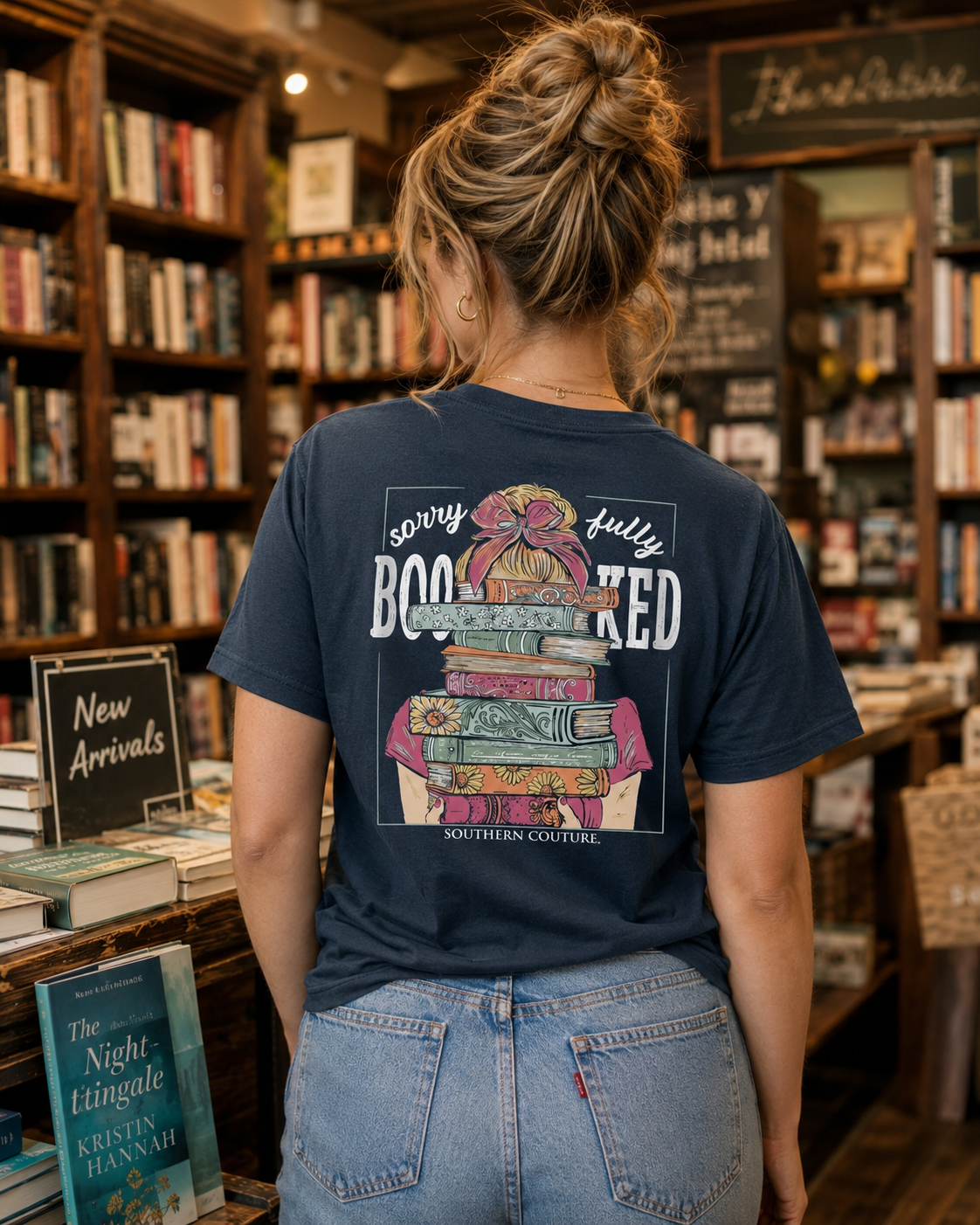 Southern Couture Classic Sorry Fully Booked Blue Dusk T-Shirt