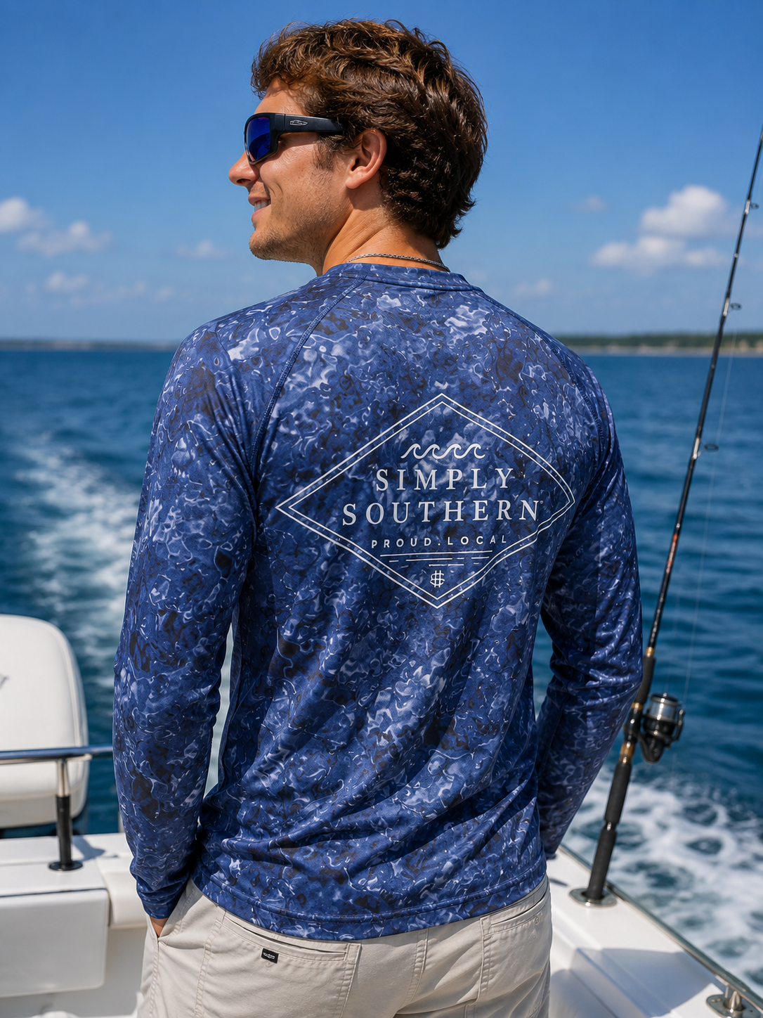 Simply Southern Waves Rash Guard Unisex Long Sleeve T-Shirt