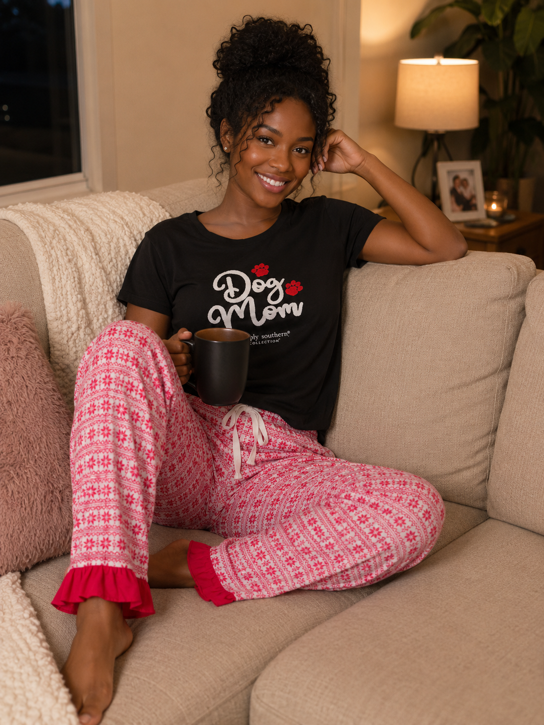 Sale Simply Southern Dog Mom PJ Pants & T-Shirt Set