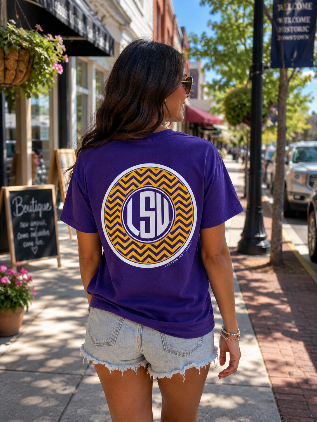 Louisiana Tigers Chevron Logo T-Shirt
