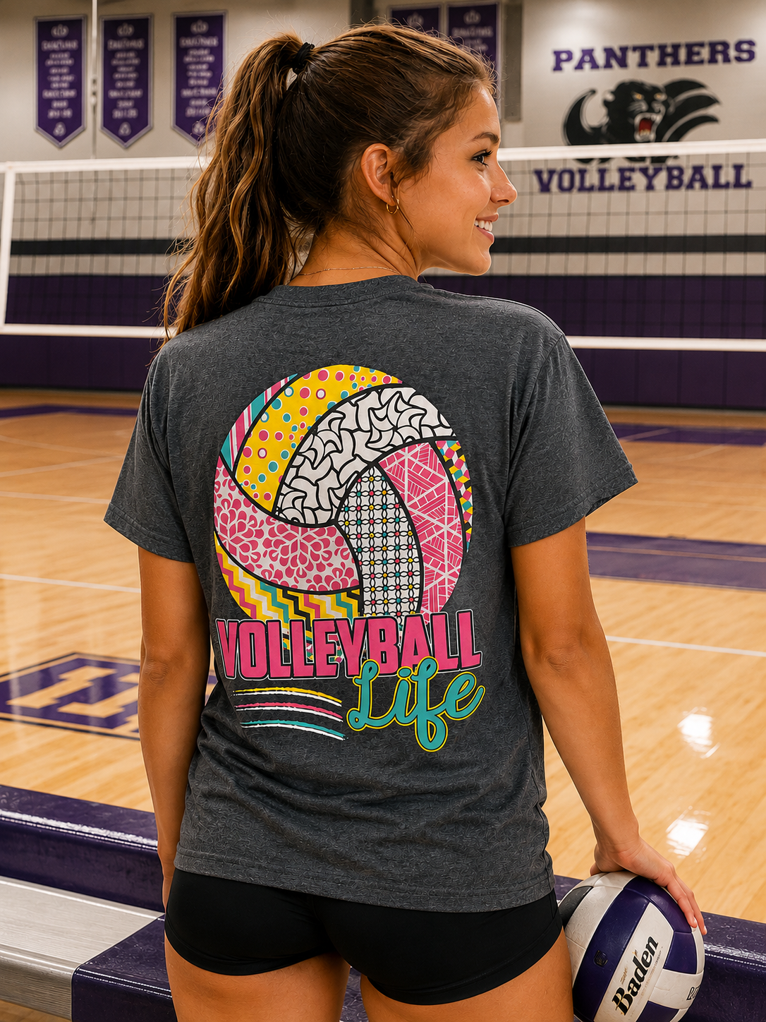 2015 SEIJOH Volleyball Team Tシャツ Southern Chics Volleyball Life Sports Girlie Bright T Shirt
