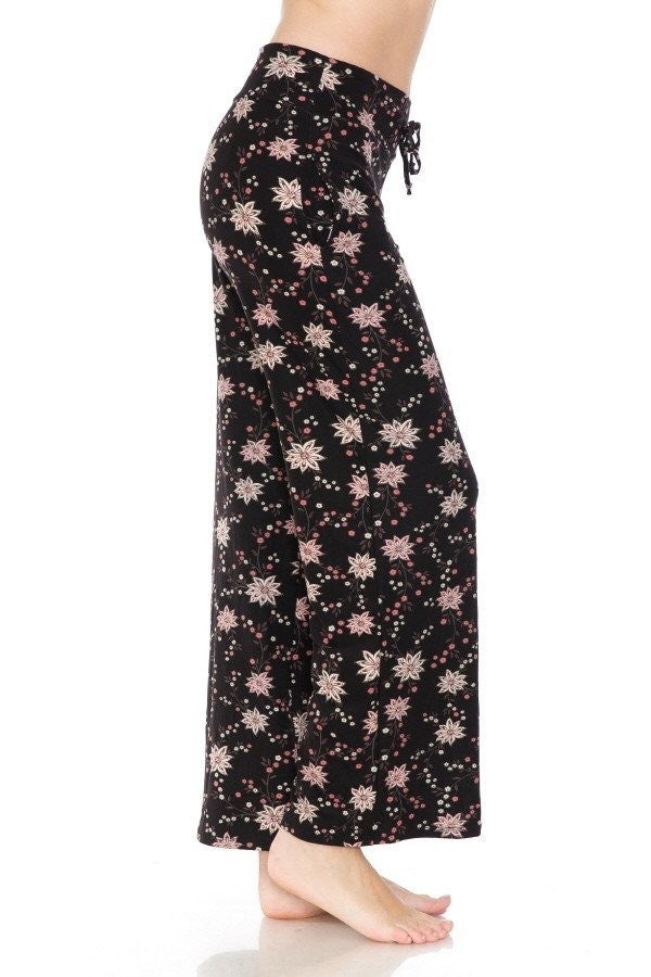 Floral Print Soft Lounge Pajama Pants