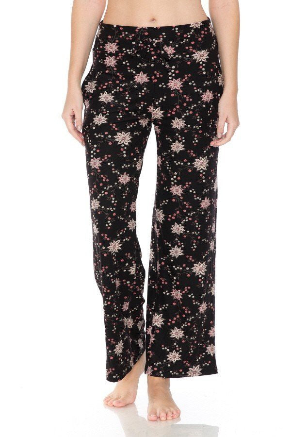 Floral Print Soft Lounge Pajama Pants