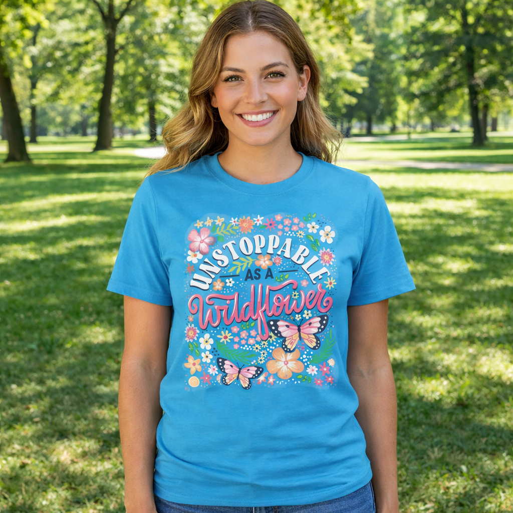 Girlie Girl Originals Unstoppable Wildflower T-Shirt - SimplyCuteTees