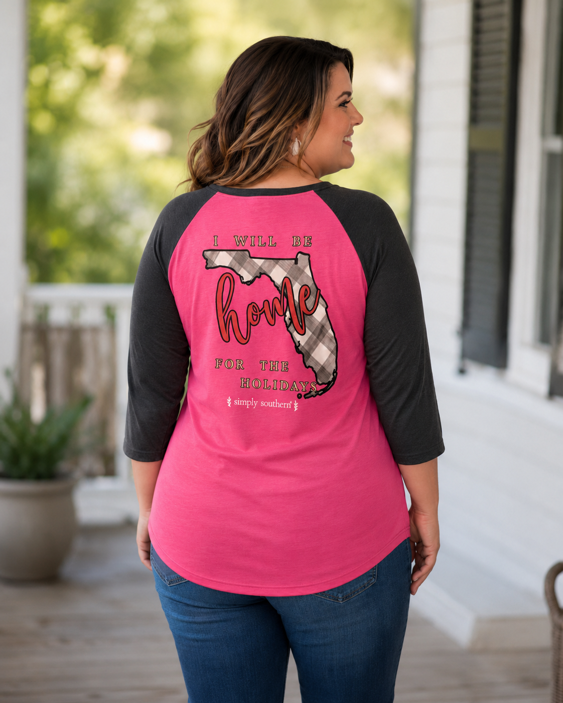 SALE Simply Southern Vintage Collection Florida Home Hoildays Long Sleeve T-Shirt