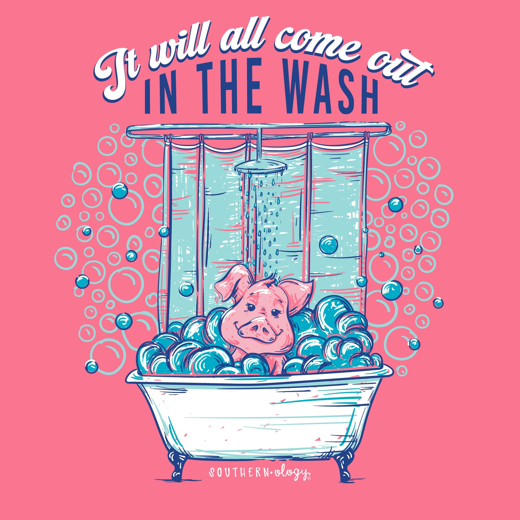 Southernology All in the Wash Pig Comfort Colors T-Shirt