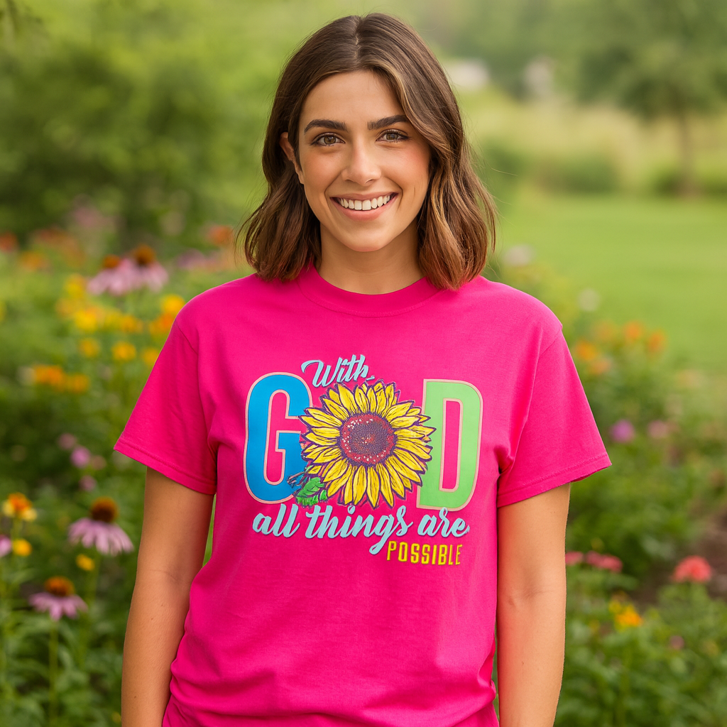 Girlie Girl Originals God Sunflower T-Shirt