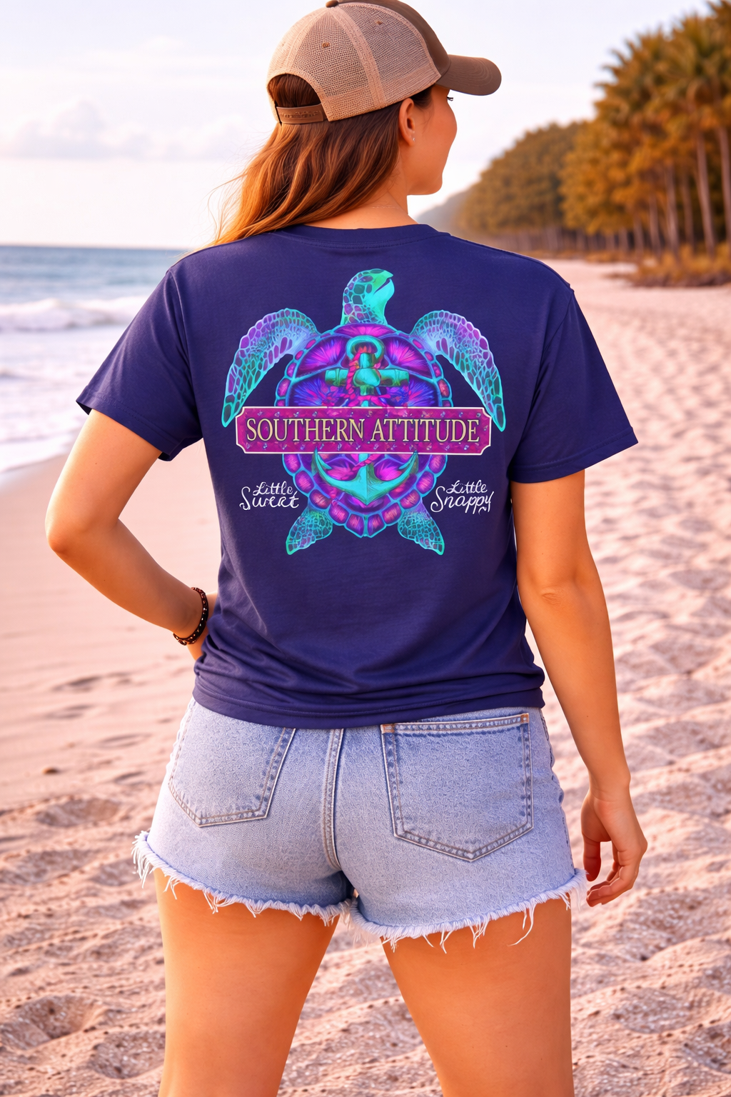 Southern Attitude New Snappy Turtle  T-Shirt