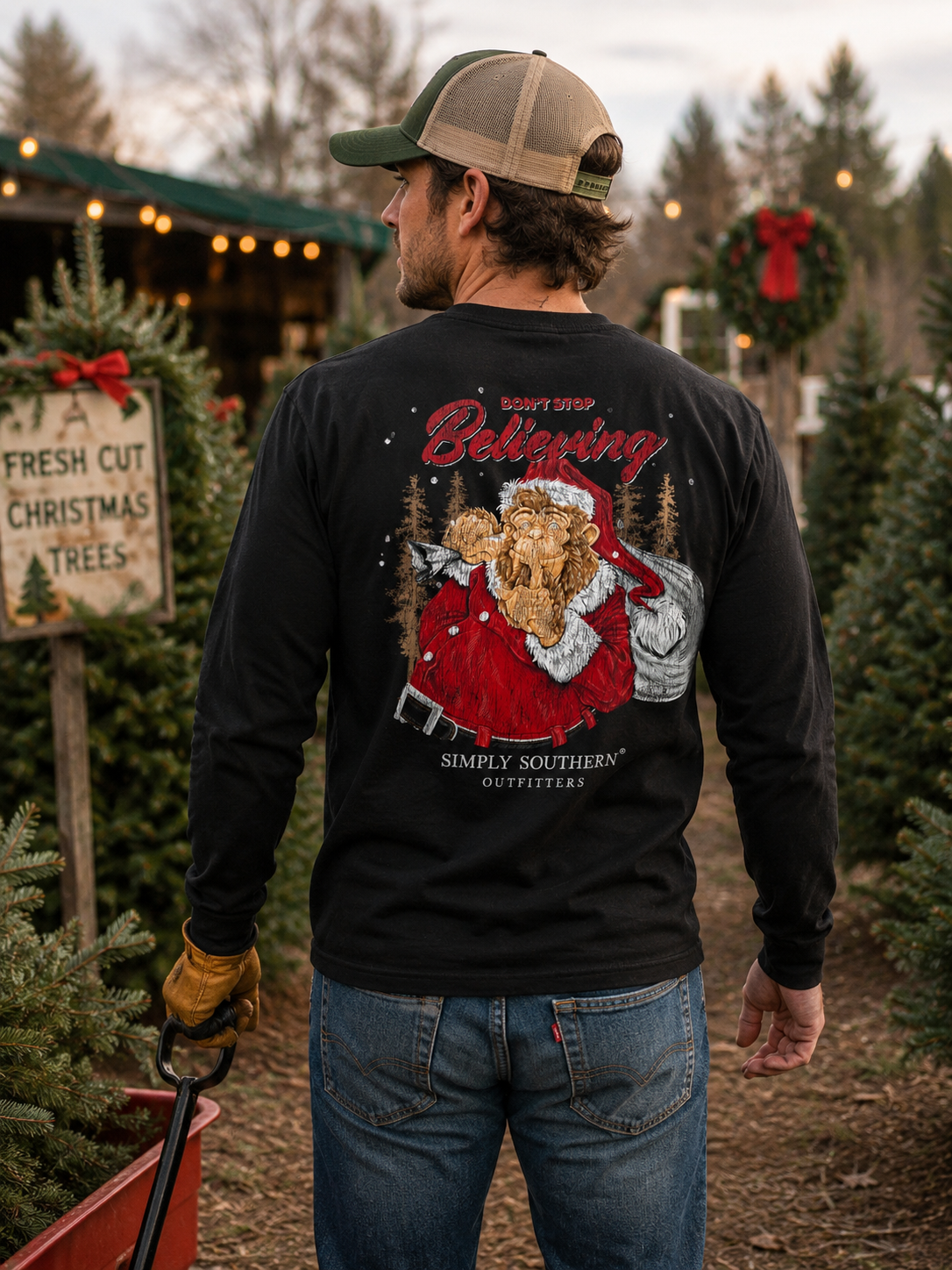 Simply Southern Don't Stop Holiday Long Sleeve Unisex T-Shirt