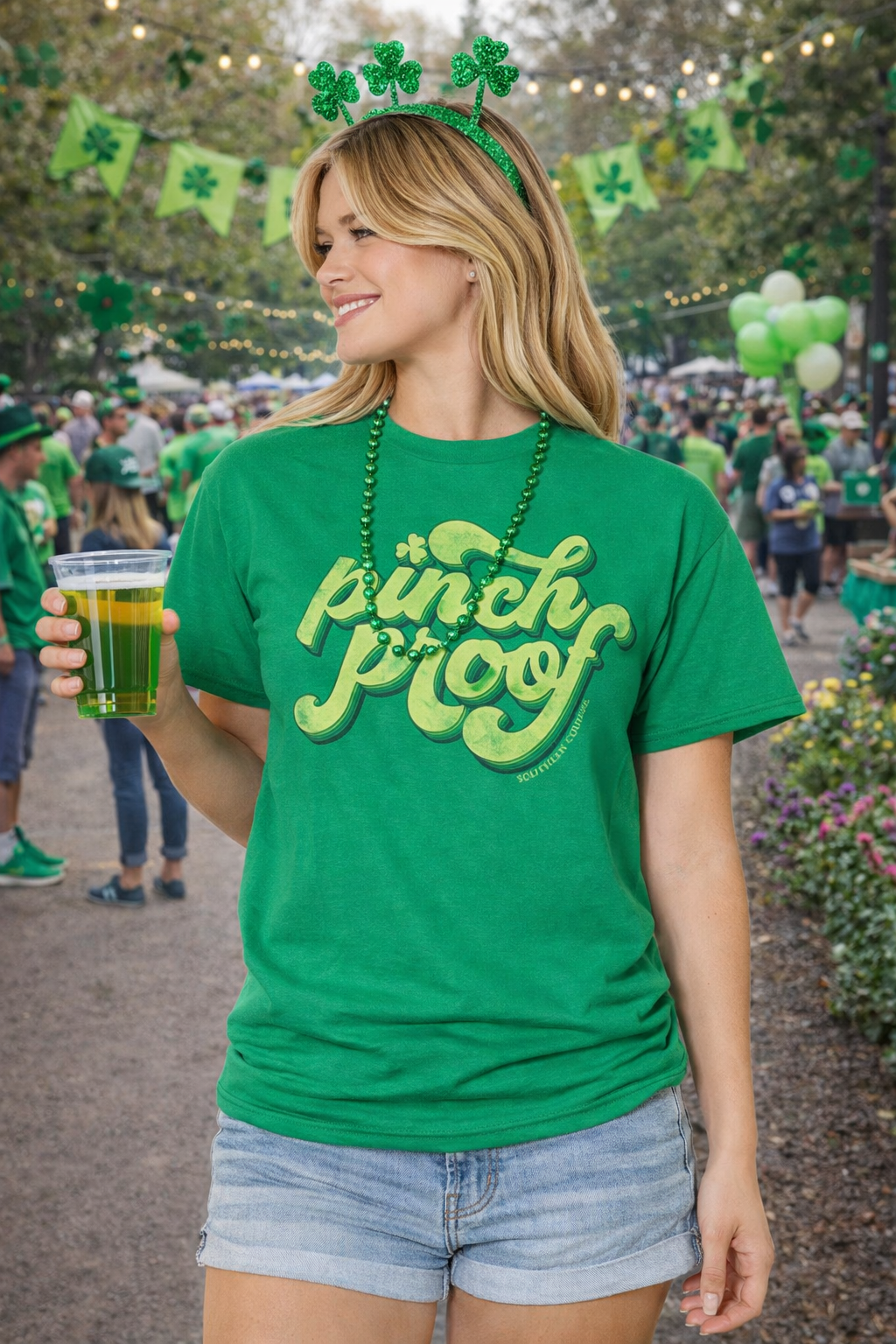 Southern Couture Soft Collection Pinch Proof Irish T-Shirt