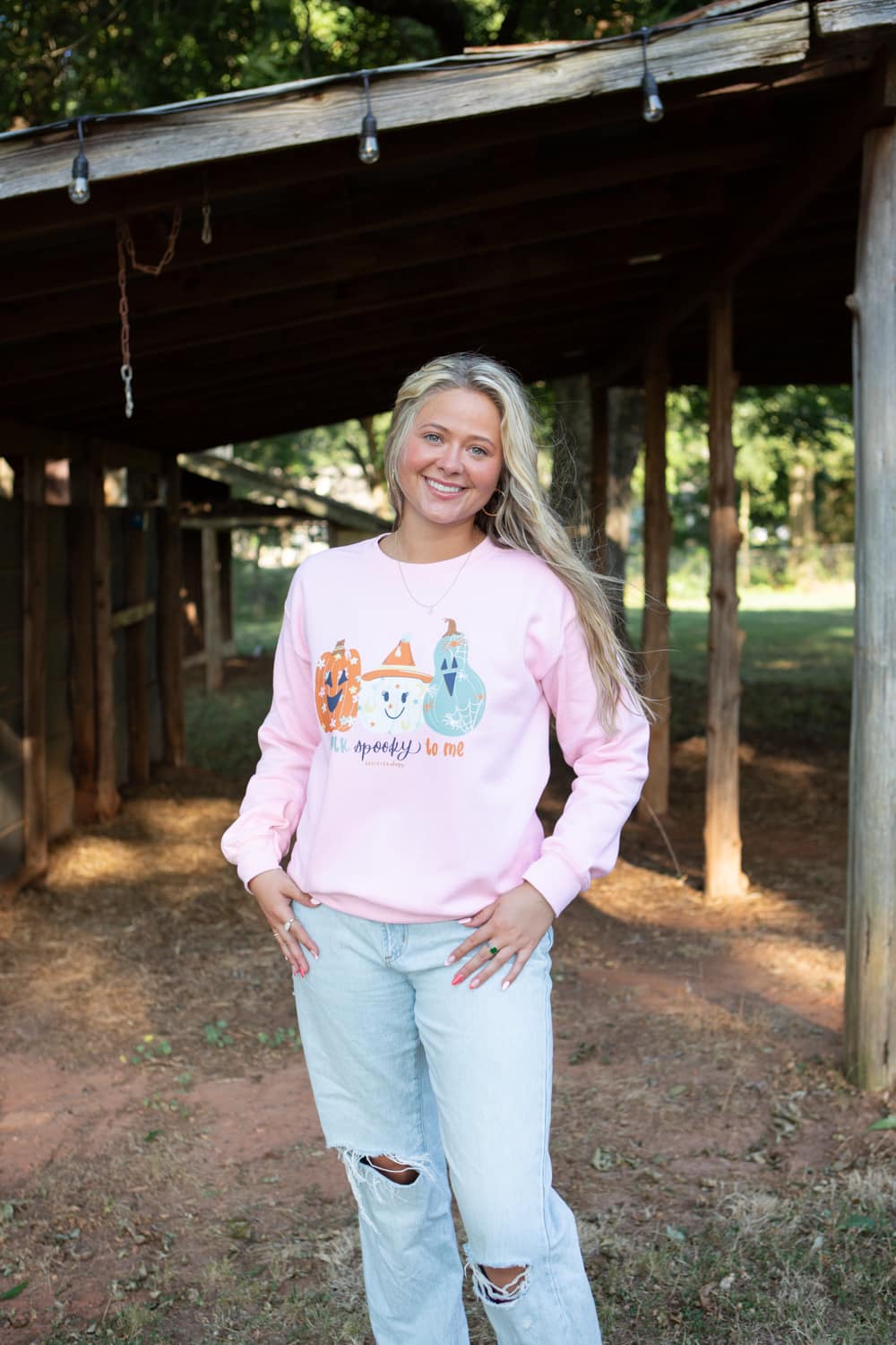 Southernology Talk Spooky to Me Halloween Crewneck Sweatshirt