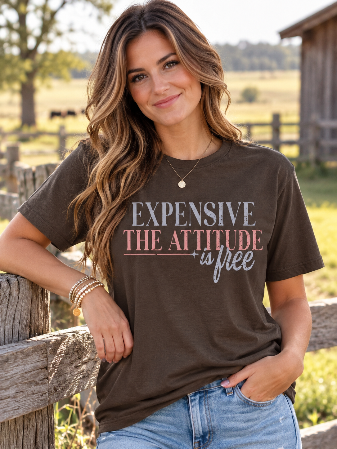 Girlie Girl Lulu Mac Expensive Attitude Canvas T-Shirt