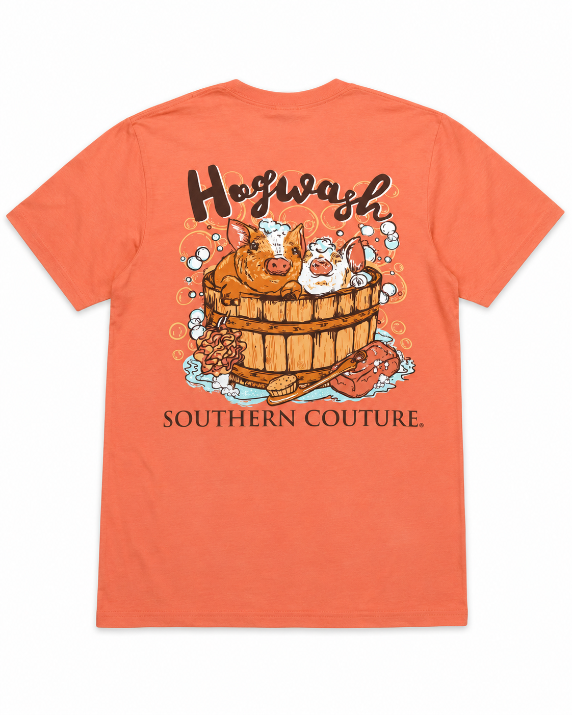 Southern Couture Hogwash Pig Bella Canvas T-Shirt