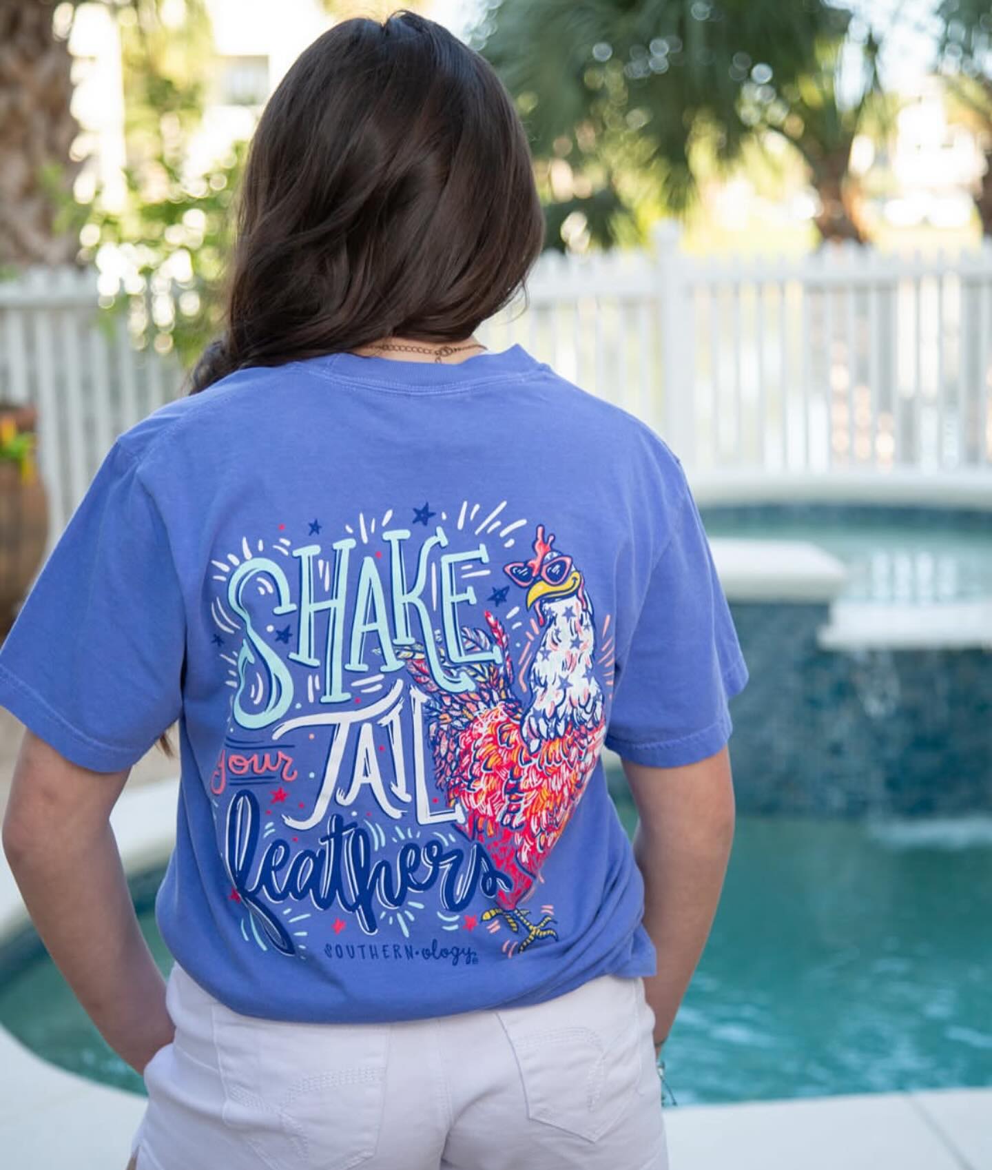 Southernology Shake Your Tail Feathers USA Comfort Colors T-Shirt