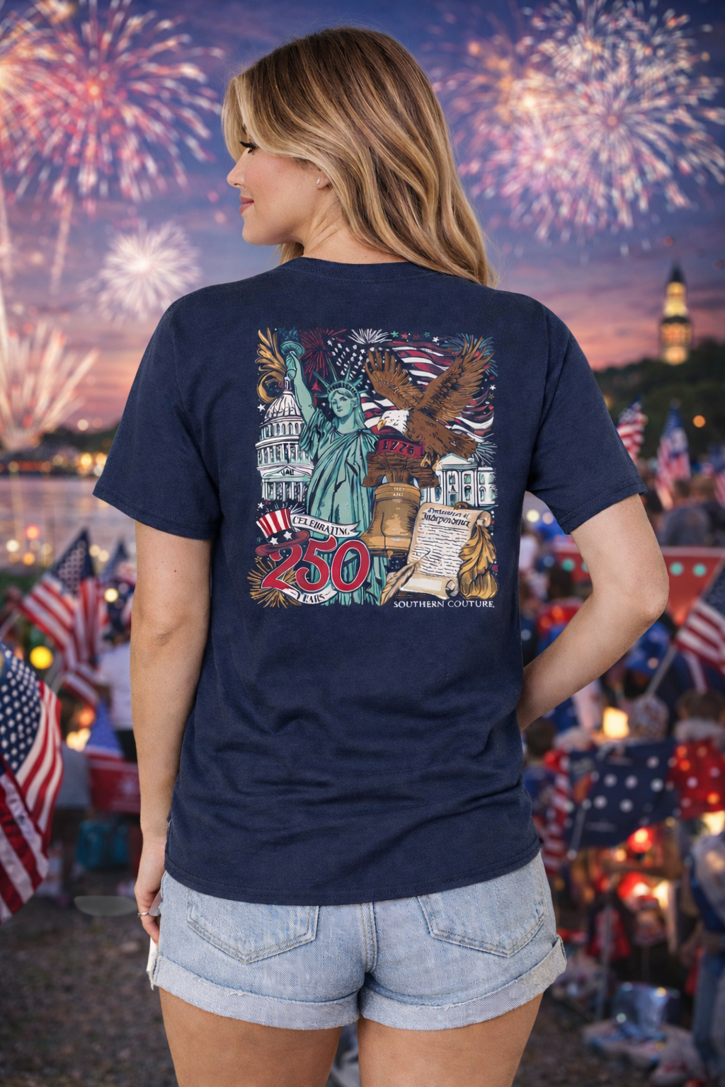 Southern Couture Classic Celebrating 250 Years USA T-Shirt