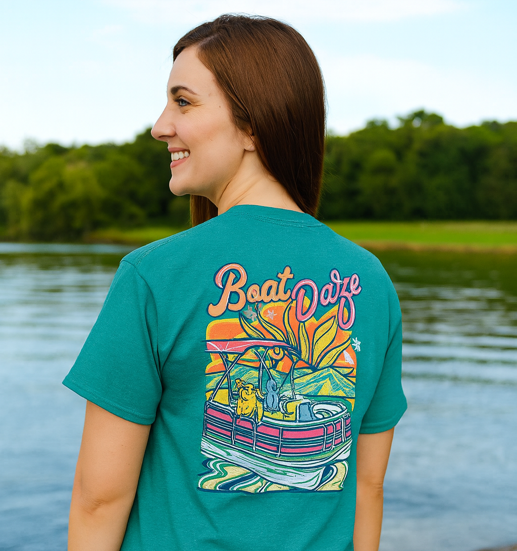 Southern Couture Boat Daze Comfort Colors T-Shirt