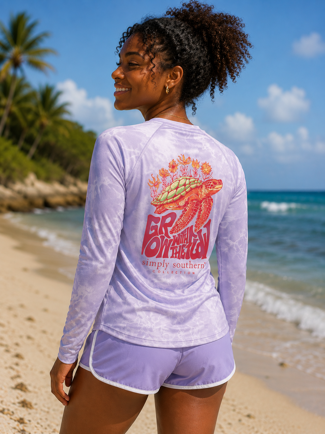 Simply Southern Grow Beach Rash Guard Long Sleeve T-Shirt