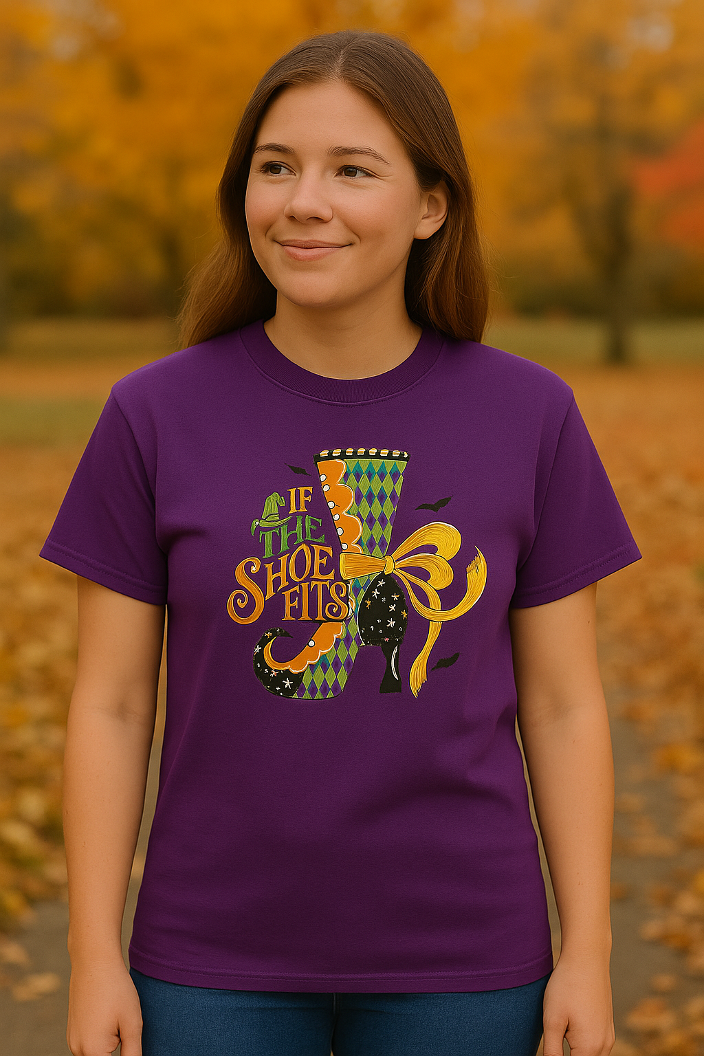 Southern Couture Soft If The Shoe Fits Fall T-Shirt