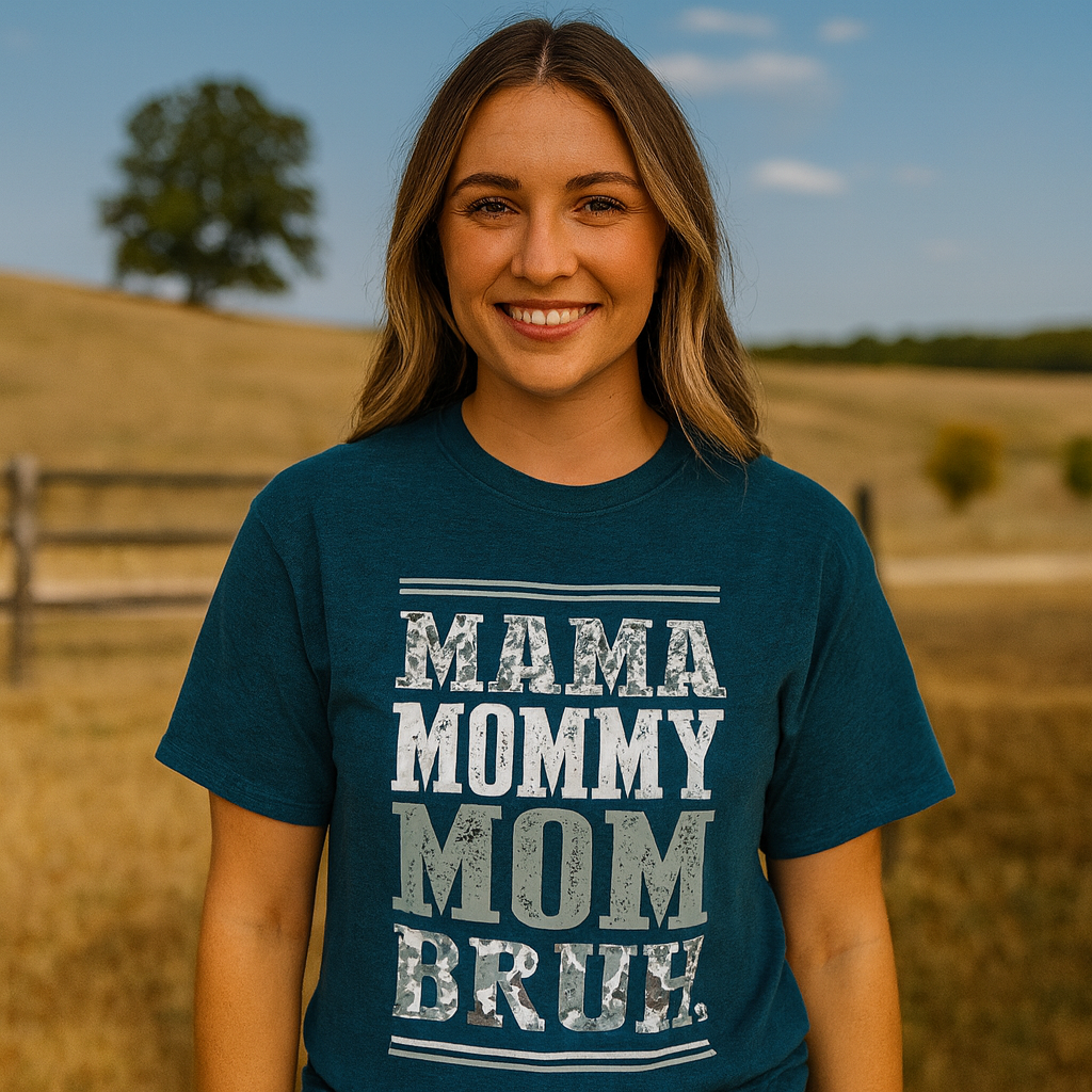 Girlie Girl Originals Mama Bruh Camo T-Shirt