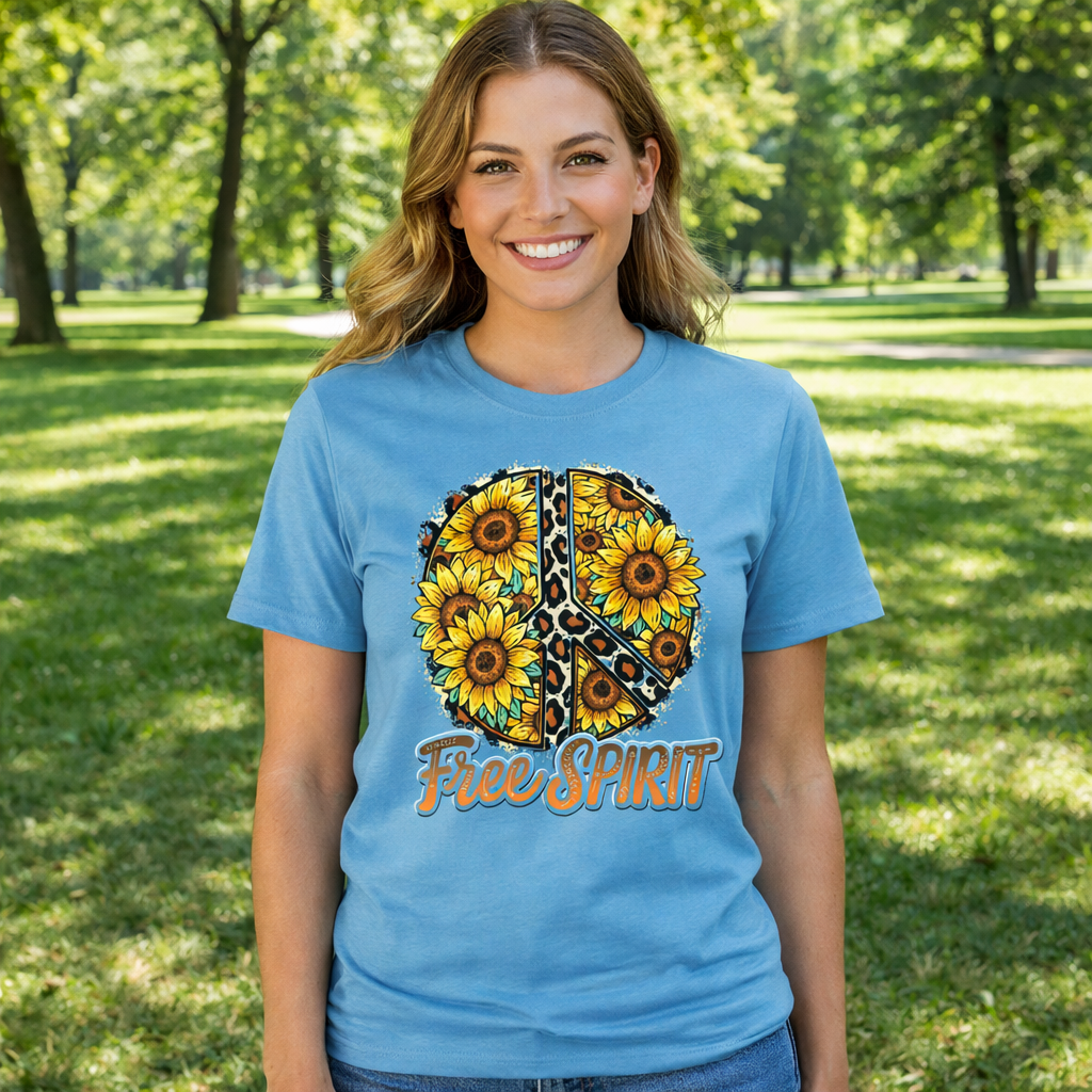 Girlie Girl Lulu Mac Free Spirit Peace Canvas T-Shirt