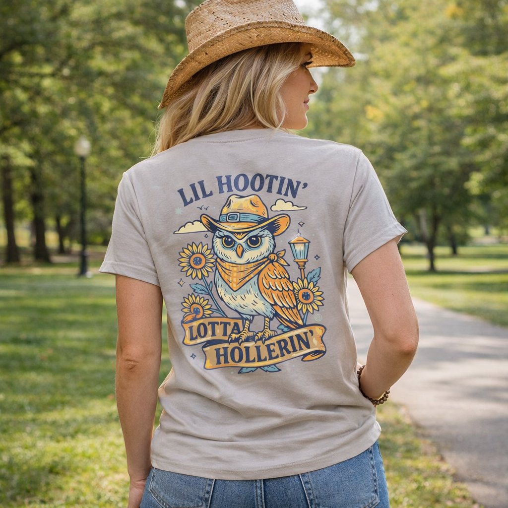 Girlie Girl Originals Lil Hootin Owl T-Shirt