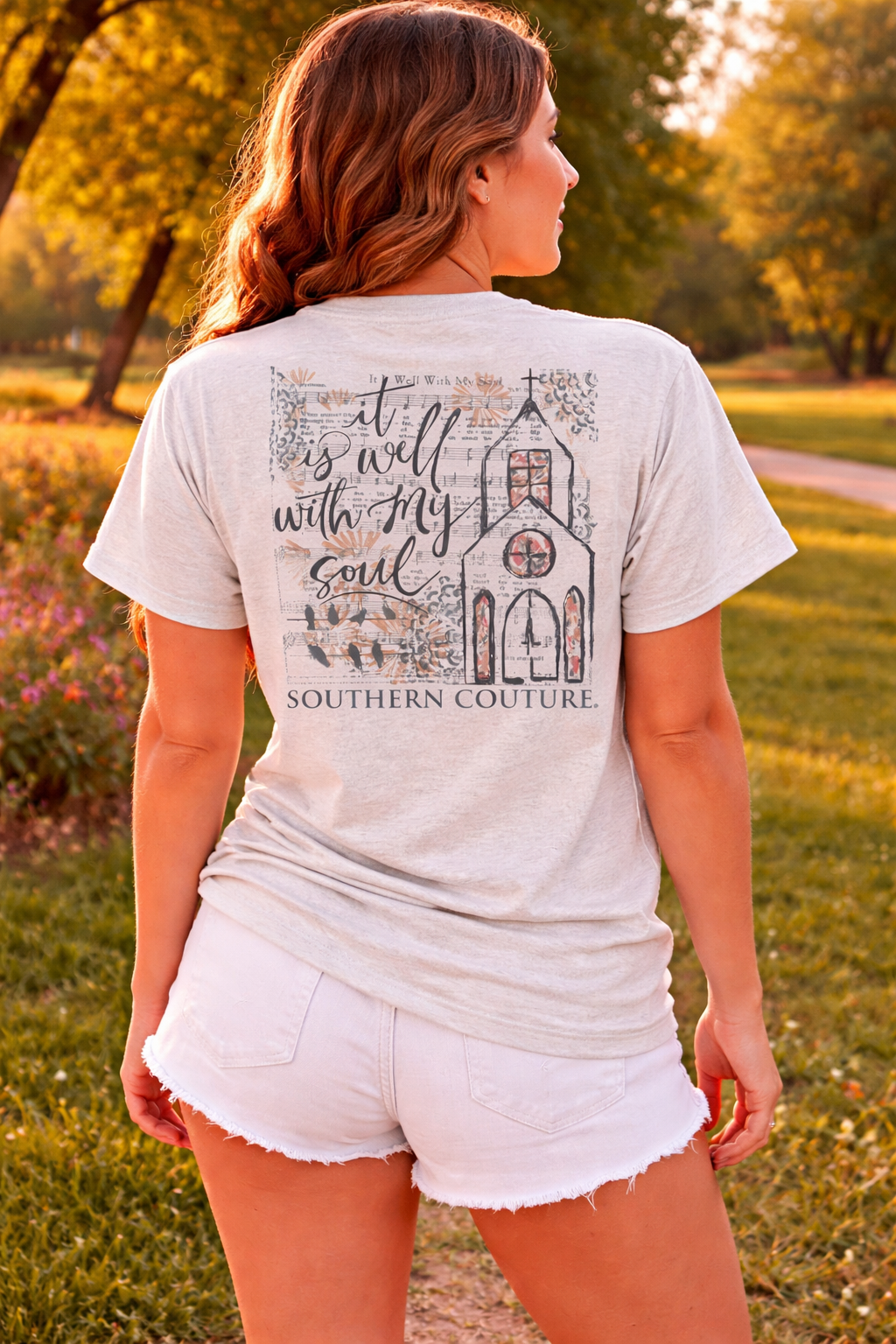 Southern Couture Classic It is Well Sheet Music T-Shirt