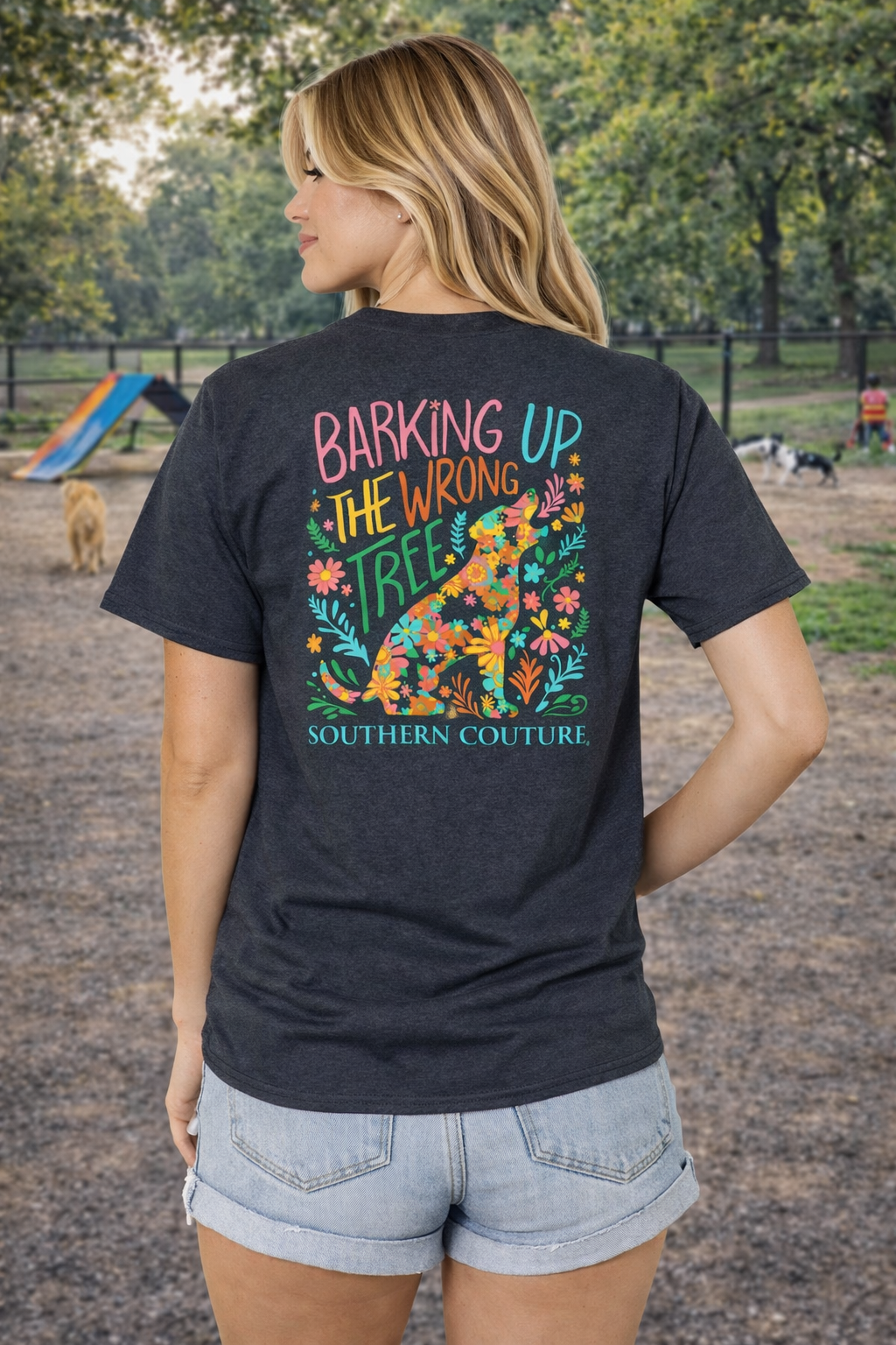 Southern Couture Classic Barking Up The Wrong Tree T-Shirt