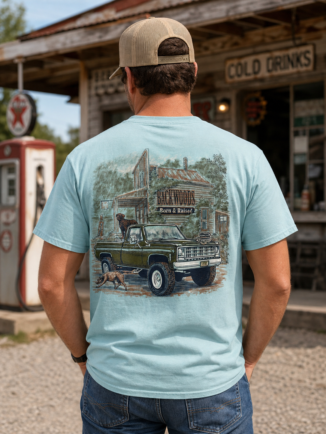 Backwoods Born &amp; Raised Store Comfort Colors Unisex T-Shirt