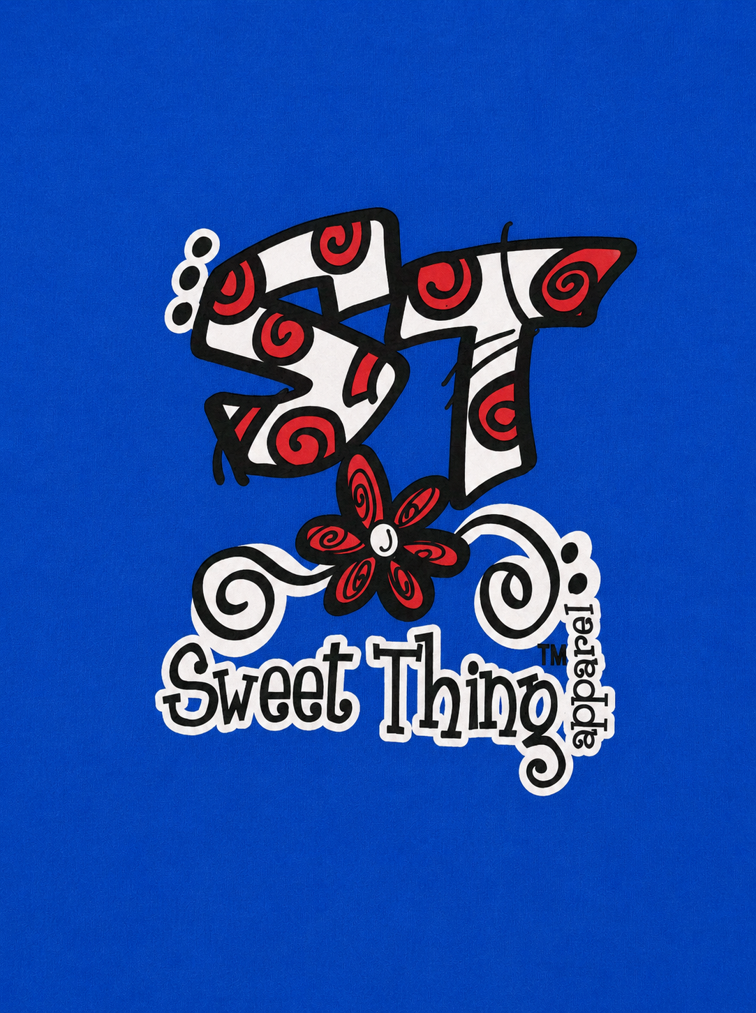 Sweet Thing Saturday Traditions Blue Bright T Shirt