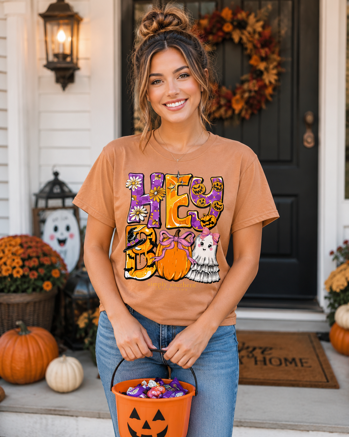 Simply Southern Hey Boo Ghost Fall T-Shirt