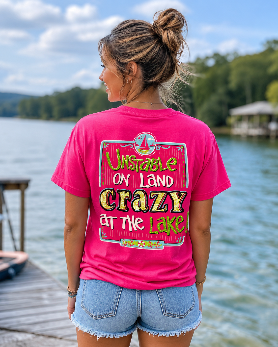 Itsa girl Thing Unstable On Land Girlie T-Shirt