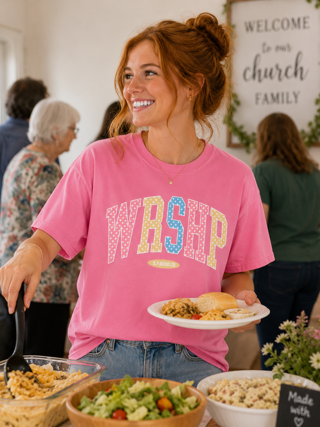 Simply Southern S4G Worship Mineral Washed T-Shirt