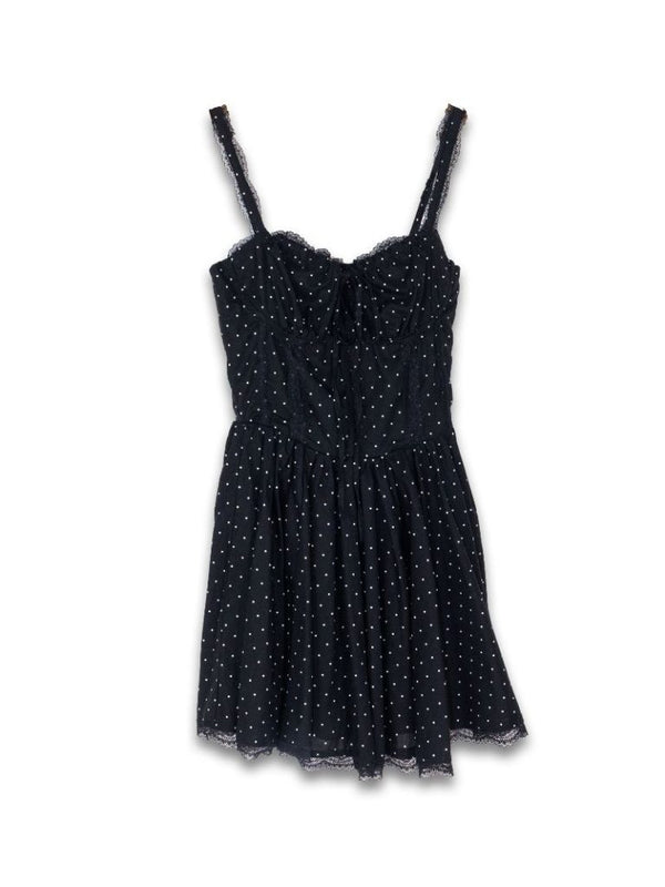 Simply Southern Ladies Black Polka Dot Corset Mini Dress 0126-DRS-DOTS-BLACK XL Simply Southern Ladies Black Polka Dot Corset Mini Dress 0126-DRS-DOTS-BLACK XL
